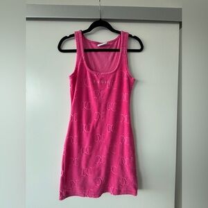 Juicy Couture Pink velour Mini Dress